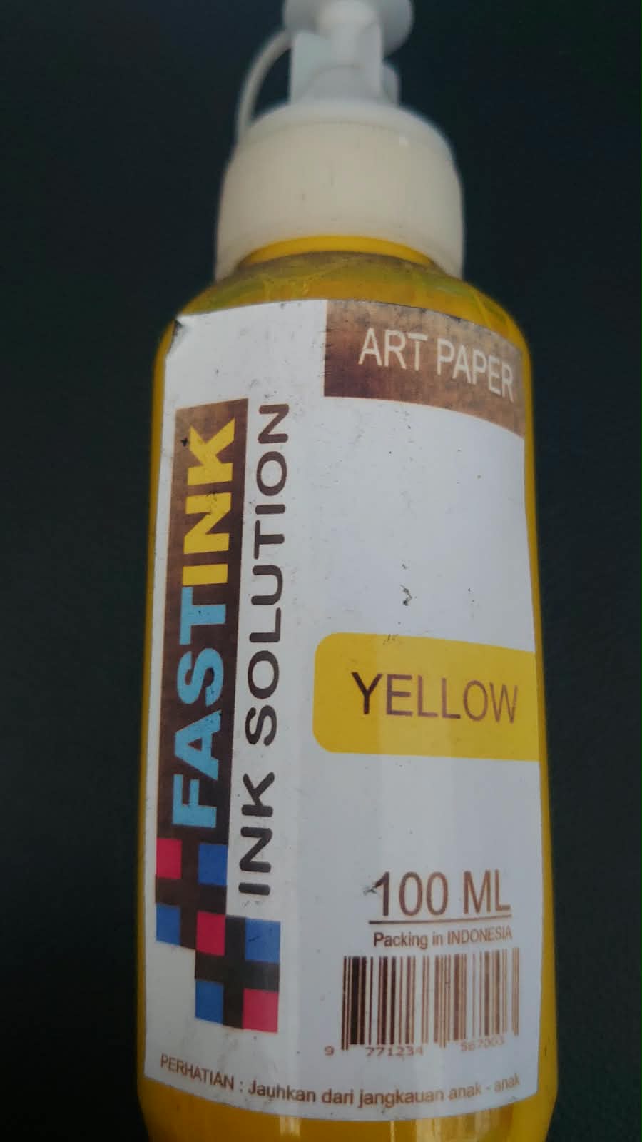 TINTA YELLOW FASTINK ARTPAPER 100ML